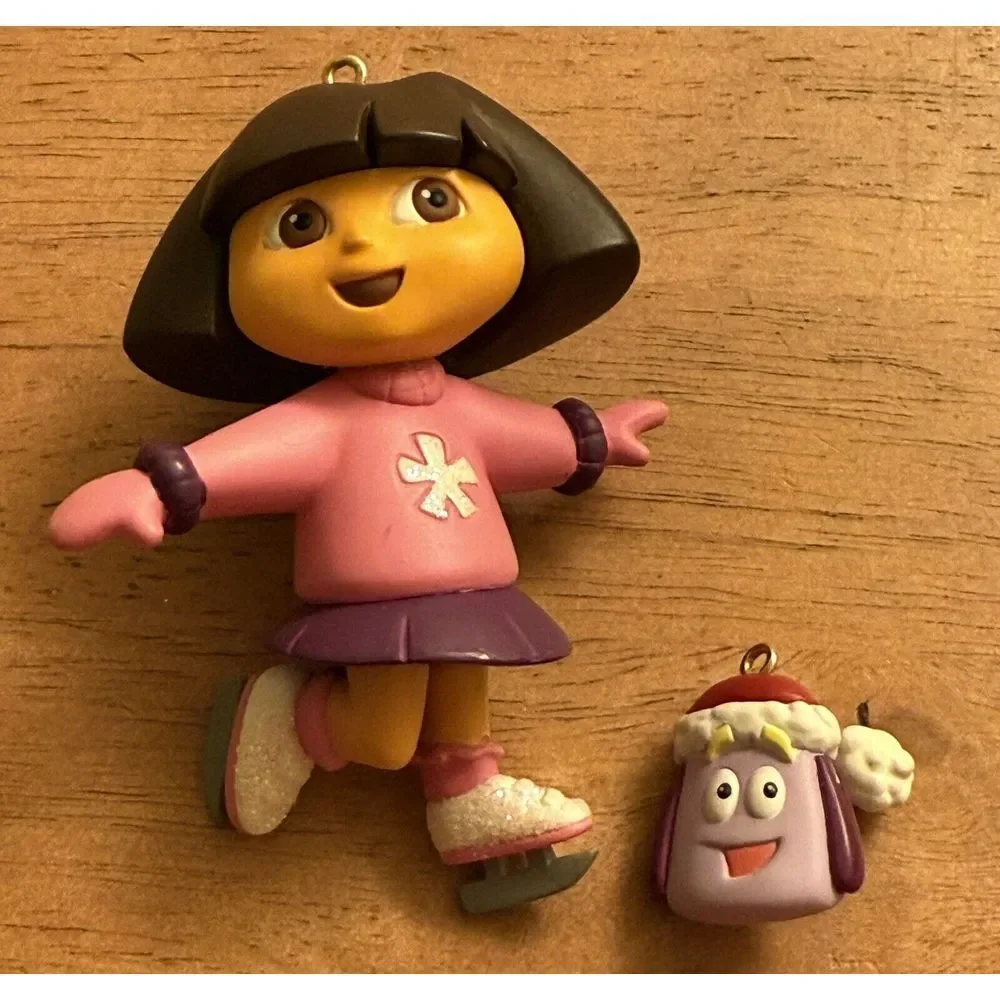 Dora the Explorer‎ On Skates & Dora BACKPACK Christmas Ornaments, 2007